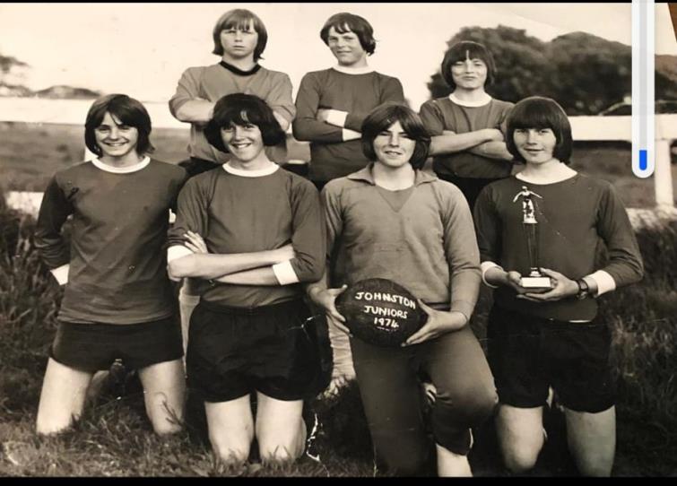 John Codd in rugby sevens (with brother William 2nd left  in front row)